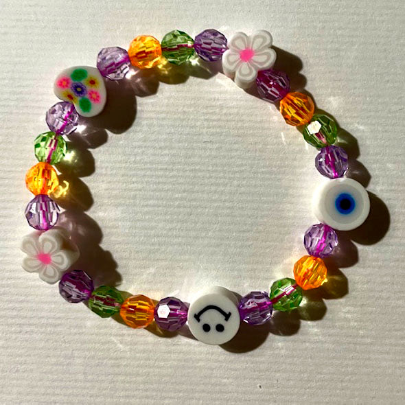 Pulsera de colores - cuentas y formas